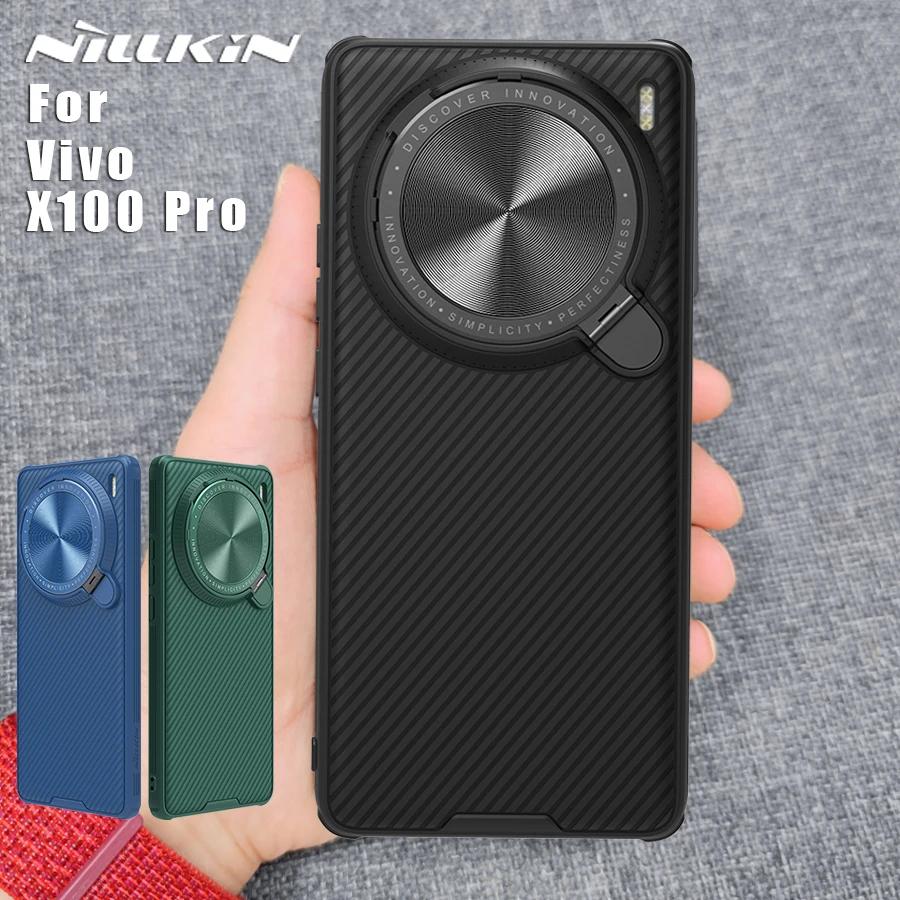 NILLKIN Vivo X100 Pro ̽ ̵ ȣ , 360 νƮ ī޶ ȣ ķ ĸ Ŀ, Vivo X100Pro 5G 